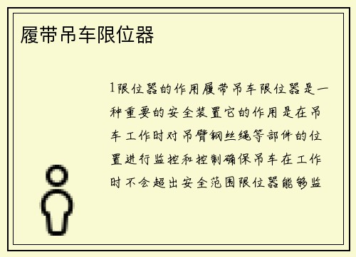 履带吊车限位器